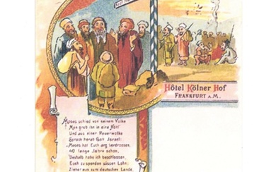German Anti-Semitic Postcard "Greetings From the Koelner Hof in New...
