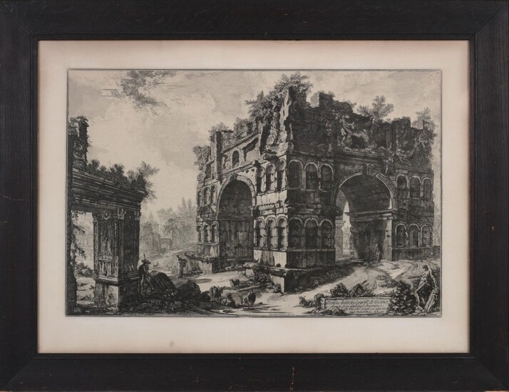Giovanni Battista Piranesi Etching of Arch of Janus