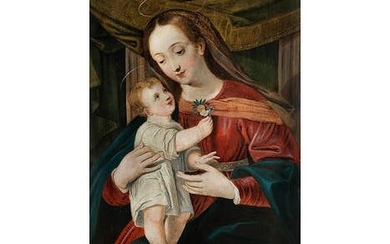 Giovanni Francesco Caroto, um 1480 Verona – um 1555 ebenda, zug., DIE MADONNA MIT DEM KIND