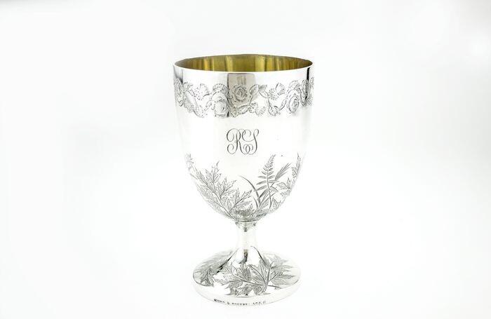 Goblet - .925 silver - John Hunt & Robert Roskell - London - U.K. - 1875
