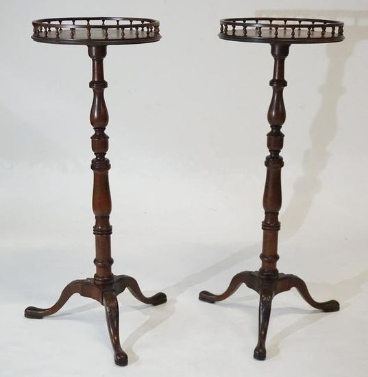 Good Pair George III Style Mahogany Plant Stands