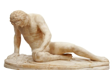 Grand Tour 'The Dying Gaul' Alabaster Figurine