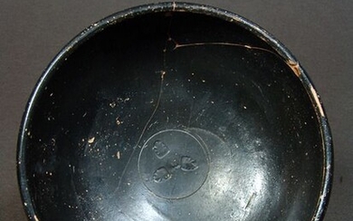 Greek Campanian Ceramic Bowl, Poculum