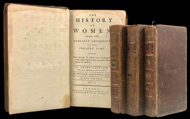 Group Of 18th Century Books: The History Of Women &...