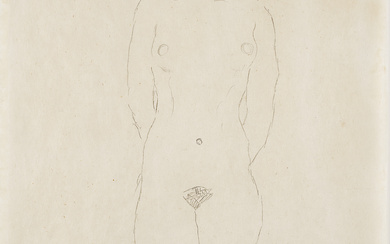 Gustav Klimt (1862-1918) Étude en rapport avec "Die Freundinnen"