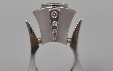 Halina Fuchs Modernist 14K White Gold Ring