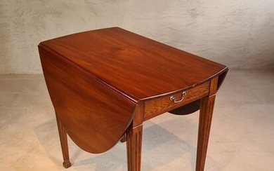 Hangoor table/Pembroke table - Louis XVI - Mahogany, Oak - 1790-1800