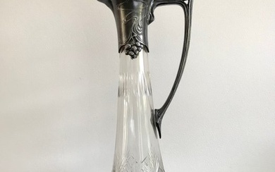 Hans Peter - art nouveau pewter mounted jug