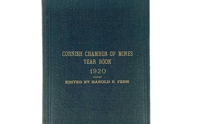 Harold E. Fern Cornish Chamber of Mines Year Book, 1920 Publ...