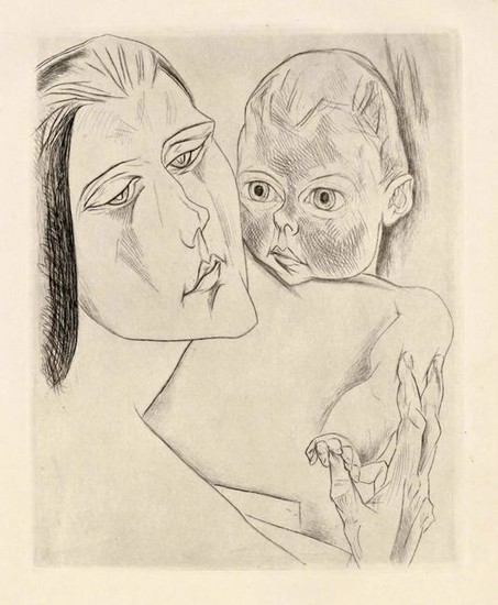 Heinrich Nauen Mother and child