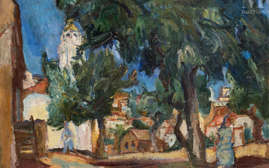 Henri EPSTEIN (Lodz 1892 - Auschwitz 1944) Paysage de Corse