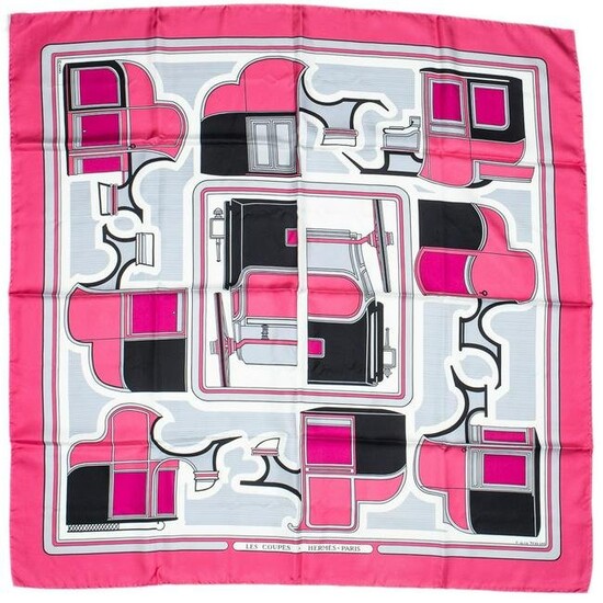 Hermes Les Coupes Scarf With Box