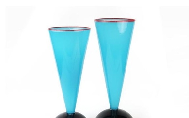 IBEX Postmodern Art Glass Vase