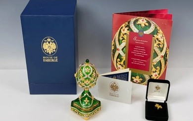 IMPERIAL FABERGE SILVER AND ENAMEL THE GARDEN OF JEWLS EGG