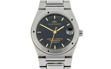IWC - a Ingenieur bracelet watch. Stainless steel case. Case width 34mm. Numbered 2548436. Signed