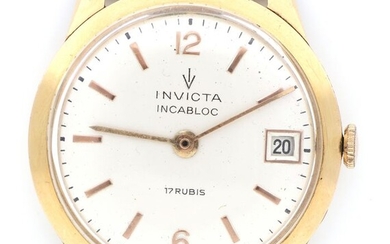 Invicta - Vintage - Gold 18 KT. '' NO RESERVE PRICE '' - Men - 1960-1969