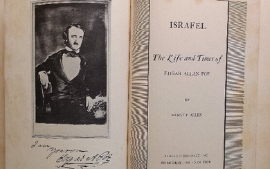 Israfel The Life and Times of Edgar Allan Poe, 1934 ill