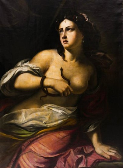 Italian School 19th Cent. Cleopatra Oil on Canvas