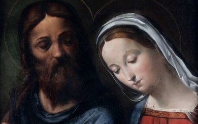 Italian School (XVIII) - Madonna with a Saint