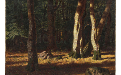 Ivan Fedorovitch CHOULTSE 1877-1932 Forêt de Fontainebleau en automne - 1921
