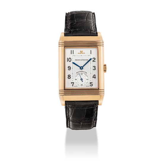 JAEGER-LECOULTRE, LIMITED EDITION, PINK GOLD REVERSO TOURBILLON, NO. 088/500