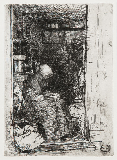 James Abbott McNeill Whistler (American, 1834-1903) La vieille aux loques