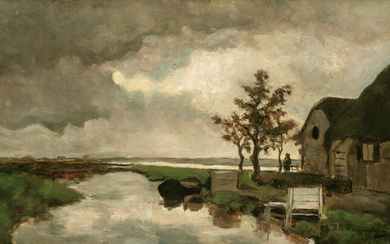 Jan Hendrik Weissenbruch The Netherlands / 1824 - 1903 Landscape at Noorden