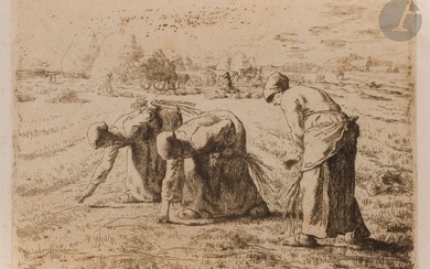 Jean-François Millet (1814-1875) Les Glaneuses.... - Lot 145 - Ader