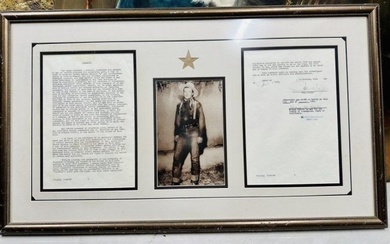 John Wayne Signed 1953 Framed Document