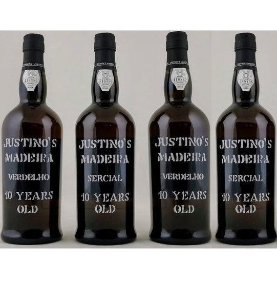 Justino's 10 years old: 2x Verdelho & 2x Sercial - Madeira - 4 Bottles (0.75L)