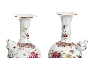 Kendi 'roosters' in Chinese porcelain, Yongzheng