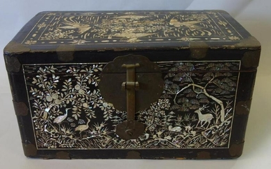 Korean Lacquer & Mother of Pearl Chest