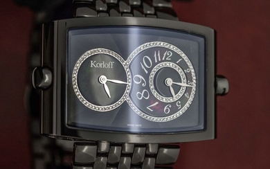 Korloff - Diamonds 0.54 Carat Two Time Zones Mother of Pearl Limited Edition Swiss Made - DT52B/399 - Unisex - BRAND NEW