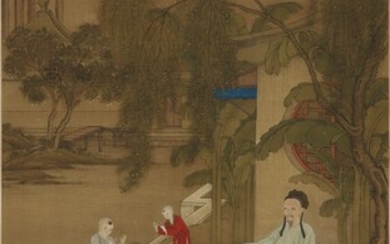 LENG MEI (1677-1742 OR LATER), Gathering Pussy Willows