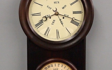 L.F. & W.W. Carter No. 2 Calendar Wall Clock