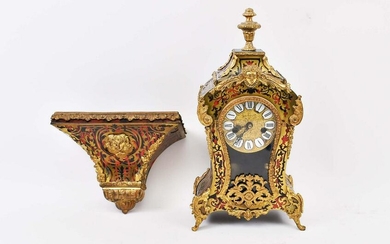LOUIS XV STYLE BOULLE MARQUETRY BRACKET CLOCK WITH