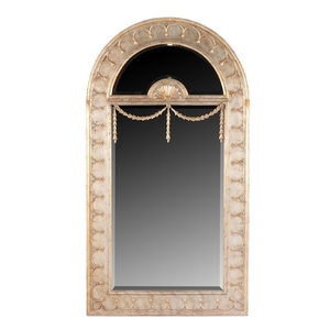 La Barge Italian Neoclassical Style Trumeau Mirror