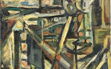 La casa del ferraio, 1945, Emilio Vedova (Venezia 1919 - 2006)