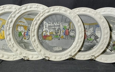 Lot 5 ADAMS Vintage Ceramic Plates
