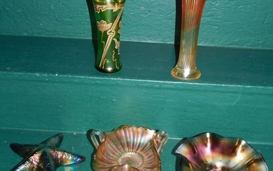 Lot Carnival Glass Items