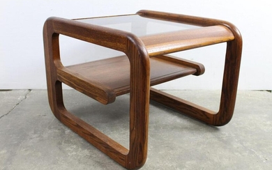 Lou Hodges California Mid-Century Modern Oak Side Table