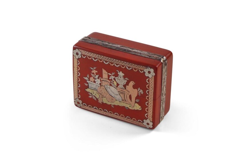 Louis XV Red Lacquer ‘Boite à Mouche’