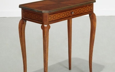 Louis XV/XVI style marquetry side table