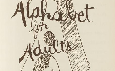 MAN RAY (1890-1976) Alphabet for Adults