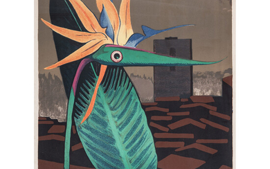 MAN RAY (1890-1976) L'INCOMPRIS Lithographie en couleurs sur vlin Signe...