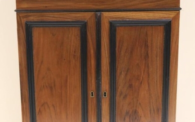 MID-19TH CENTURY 2 DOOR HANGING CUPBOARD WALNUT