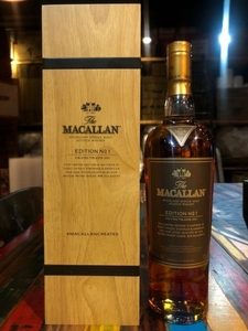 Macallan Edition No. 1 Limited Edition in Wooden Box 1500 bottles Only - 700ml