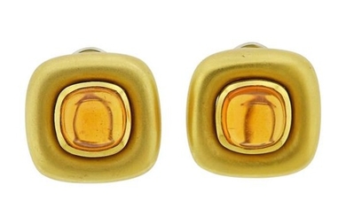 Marlene Stowe 18k Gold Citrine Earrings