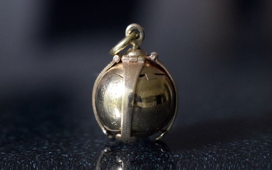 Masonic ball, pendant - .375 (9 kt) gold, Silver - England - Early 20th century