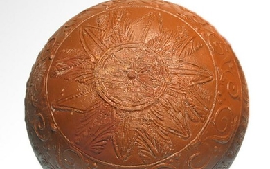 Megarian Red Ware Pottery Bowl, Hellenistic, c. 150